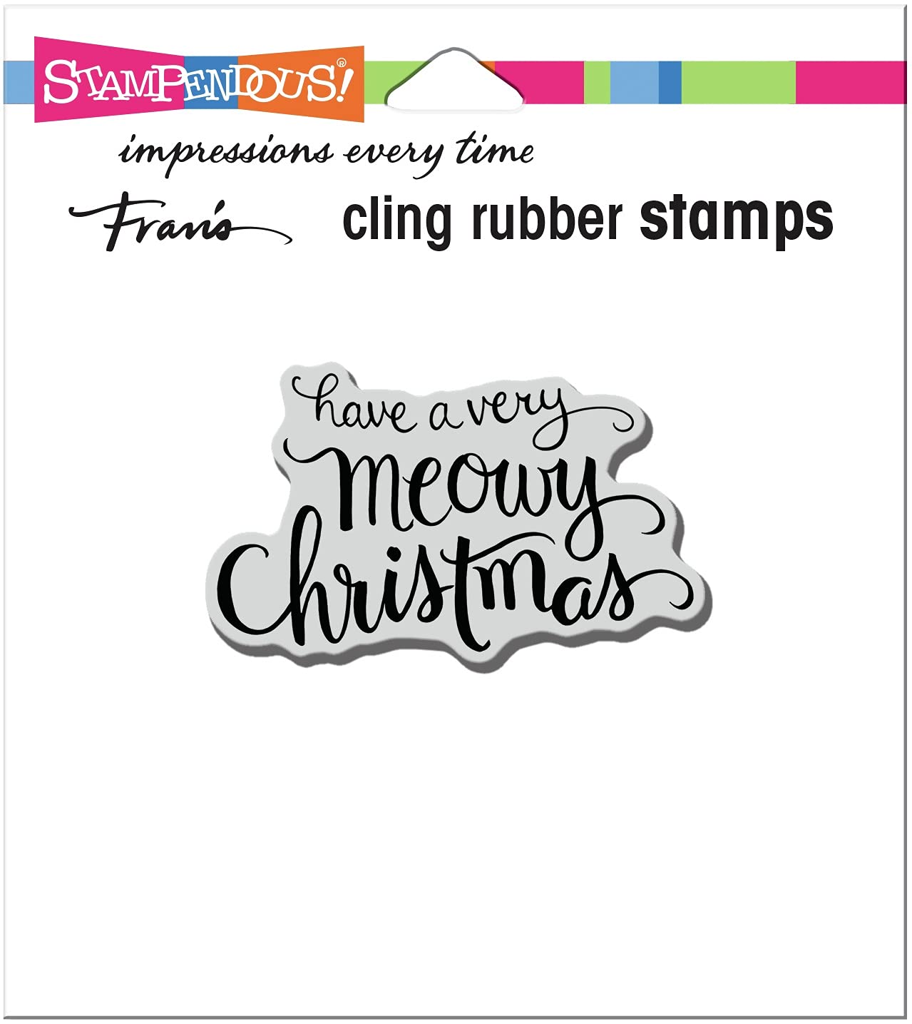 Tampon en caoutchouc Cling Meowy Christmas