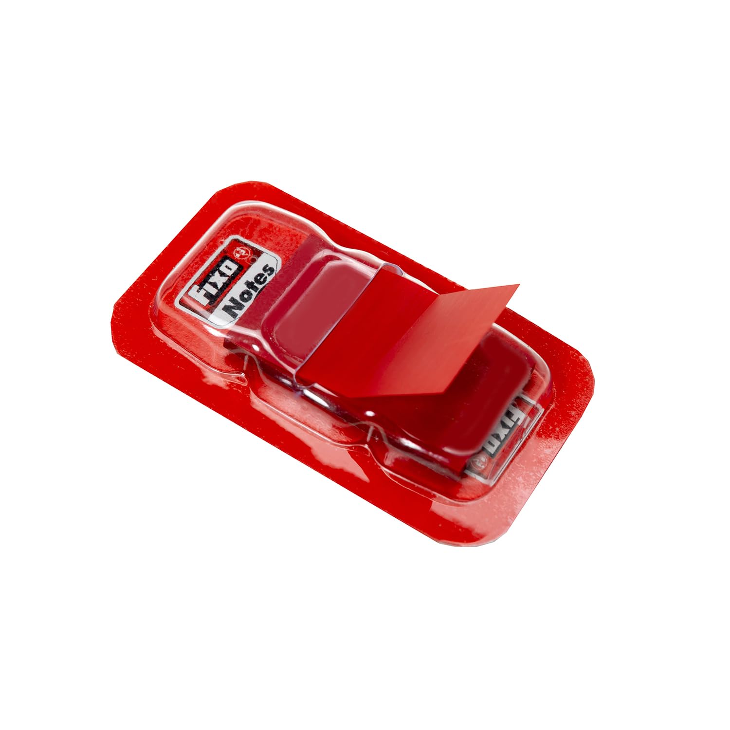Fixo Notes 65006651. Marcadores Adhesivos con Dispensador, Rojo, PET, 25x43mm