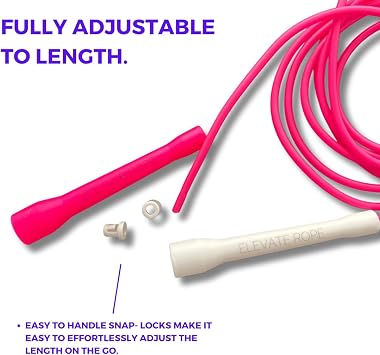 Elevate Rope Skipping Rope for Adults, 5 mm Speed Cable, 3 m Adjustable