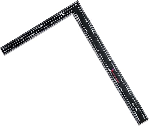 Malfah L Square Ruler Aluminum Alloy Carpenter L Shape Angle Square Ruler,250 mm 600 mm MAF 400 MMX600 MM 16" X 24"