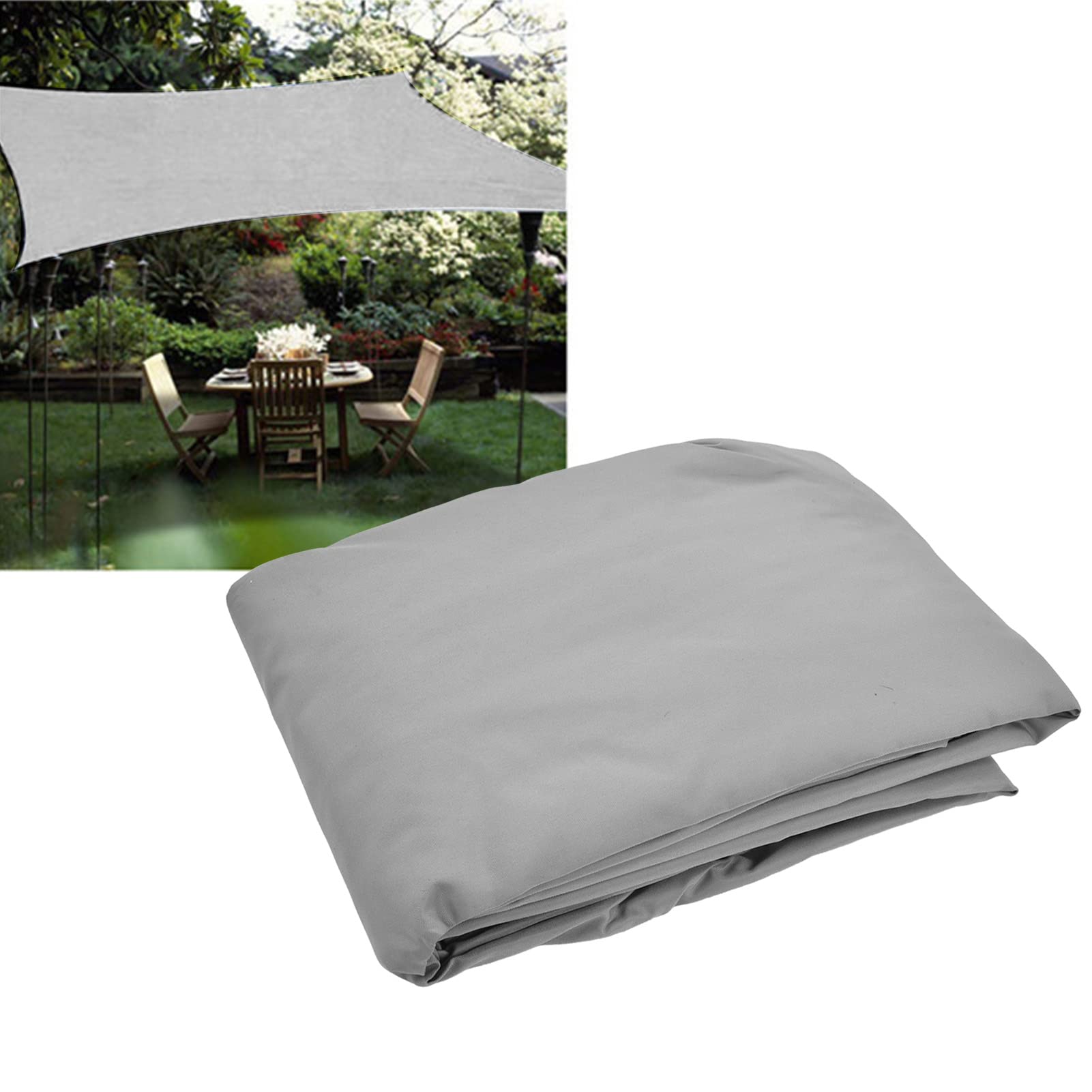 Restokki Sonnenschutz, rechteckig, wasserdicht, tragbar, faltbar, Sonnensegel, Pergola für Garten, Terrasse und Swimmingpool (3 x 5 m)
