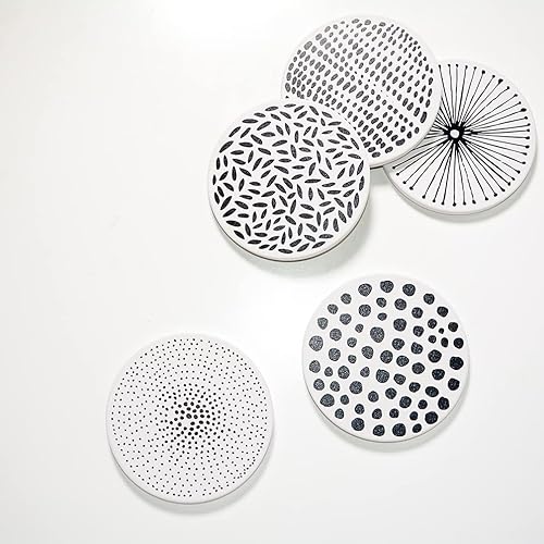 Miniatura 8 de Posavasos para bebidas, juego de 6 posavasos absorbentes, resistentes al calor y al agua, reutilizables, duraderos, platillos para bar, taza de