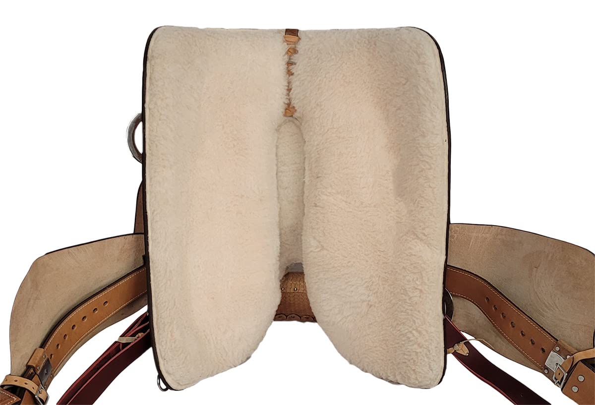 Selle Western WILDRACE 16 Pouces – Eco-cuir Buffle Couleur Naturelle – Neuve