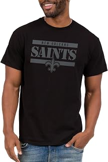 Junk Food NFL - Stencil Block Adult SS T-Shirt | Officially Licensed Adult Short Sleeve Fan Tee for Men and Women
