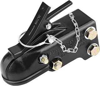 2-5/16"Adjustable Channe Mount Trailer Coupler, Capacity 15000LBS