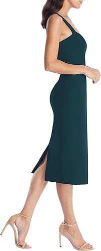 Miniatura 2 de Dress the Population Nicole - Vestido de tubo elástico sin mangas para mujer