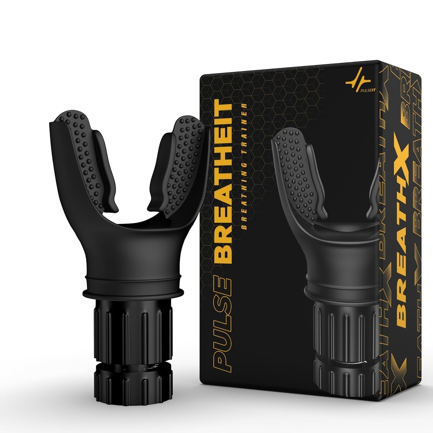 BreatheIT Portable Breathing Resistance Trainer, Compact Exercise Device with Adjustable Resistance, Muscle Trainer for Improving Strength and Endurance