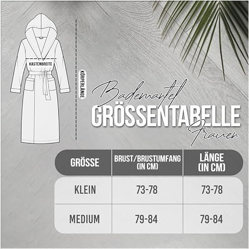 NY Threads Morgenmantel Damen mit Kapuze Fleece Plüsch Weich Bademantel Nachtwäsche Hausmantel (Klein,Dunkelgrau)