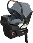 UPPAbaby Aria V2 Siège auto pour bébé léger - Juste en dessous 6 Lbs - Base avec jambe de charge + Inscrit pour bébé + Tous les temps FootCover Inclus - Pièce jointe pour poussette directe - Greyson (Charcoal Mélange)