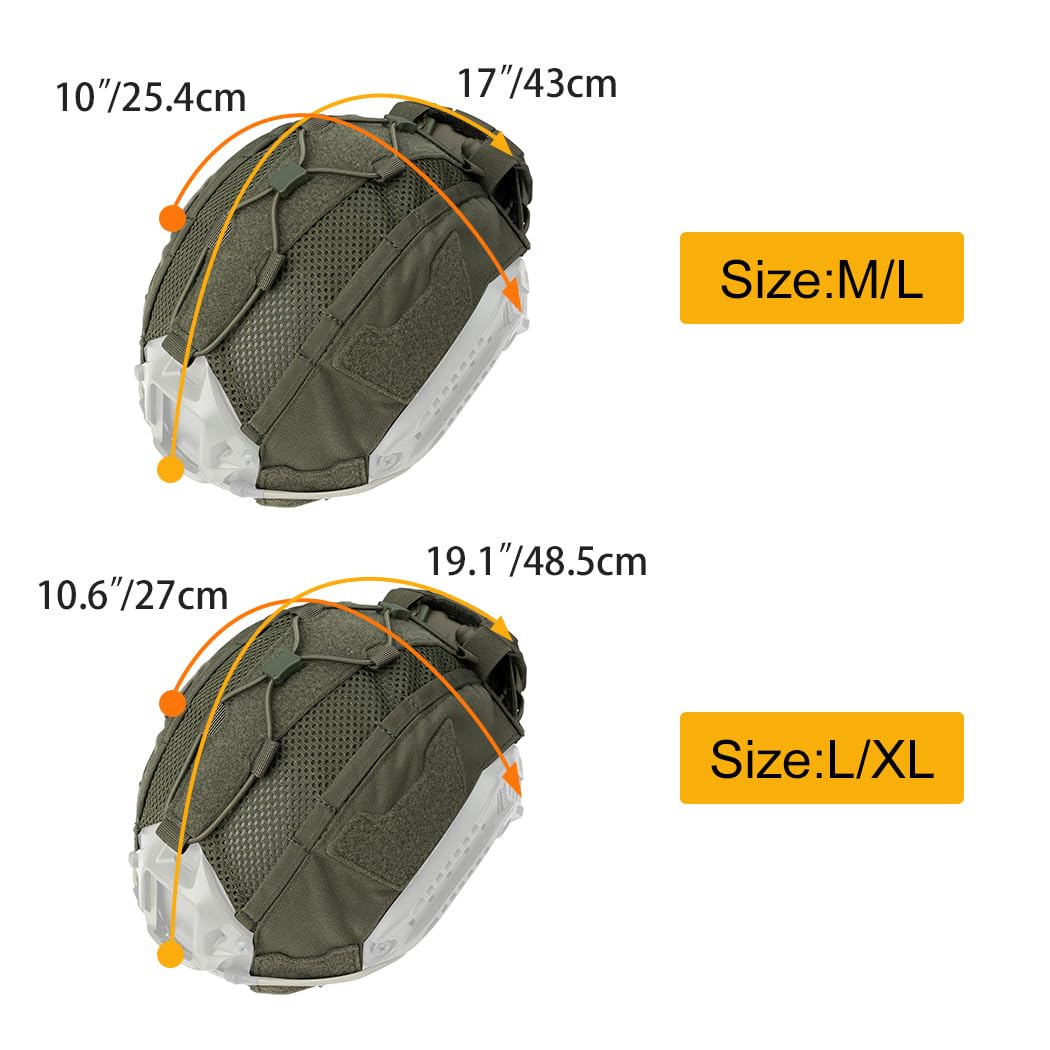 IDOGEAR House Tattico per Casco con Tasca Batteria NVG Casco Contrappeso per Fast Helmet Taglia M/L/XL