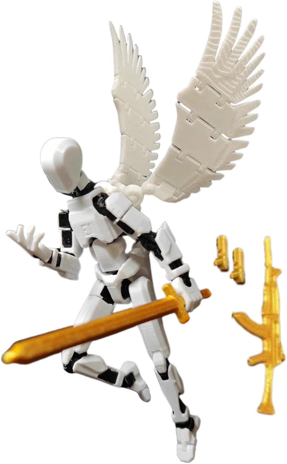 Action Figures - Joint Movable 3D Printed Full-Body Mechanical Moving Toys | 5.39 Inches Collectible Model For Collection, 3D Printed Action Figures For Decoration