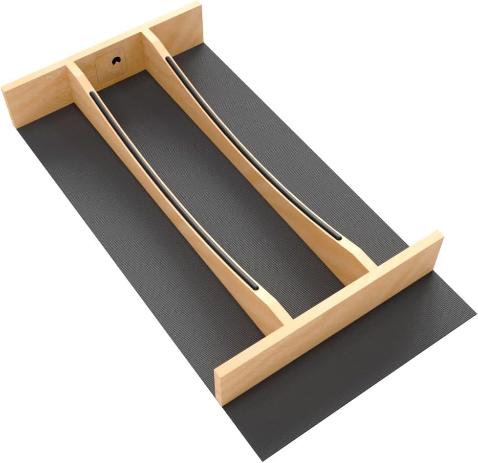 Rev-A-Shelf Craftsman Collection 10-1/4" X 19-1/2" Solid Maple Utensil Drawer Insert w/Black Accents