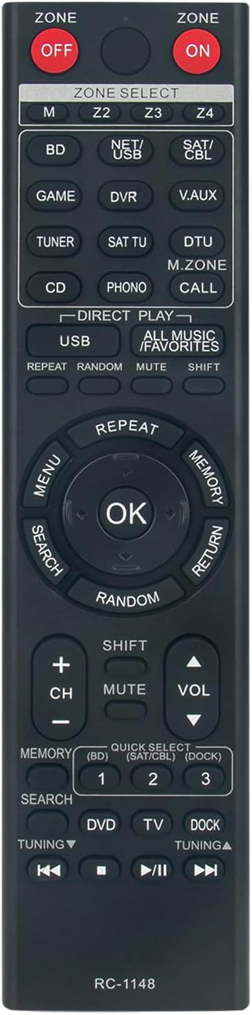 NUOVO RC-1168 PER Ricevitore Audio Video Denon Sistema AV