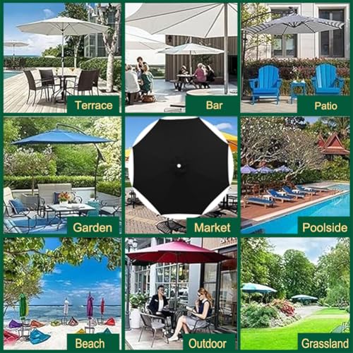 Toile parasol 3,5 m pour remplacer un tissu usé ou déchiré par le vent - 4