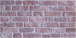IZODEKOR 3D Wall Panels Brick Effect - Cladding, Stone Look, Styrofoam Facing for Living Room, Kitchen, Bathroom, Balcony, Bedroom, Back of Counter and Teras | Stone Bridge