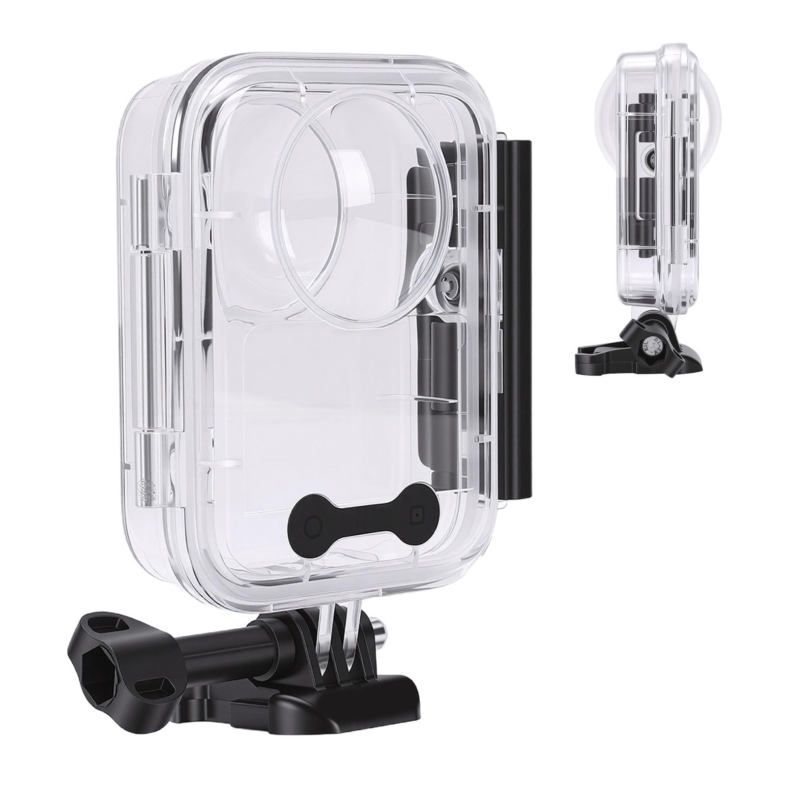 Action Camera Dive Cover 45M per la fotografia subacquea | Copertura subacquea invisibile a 360 gradi con lente ottica trasparente per panoramiche subacquee senza punti ciechi