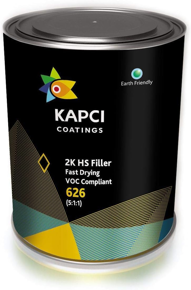 Kapci FLK626/3BKE 626 2K HB Fast Dry Primer VOC Compliant , Black c/w Hardener