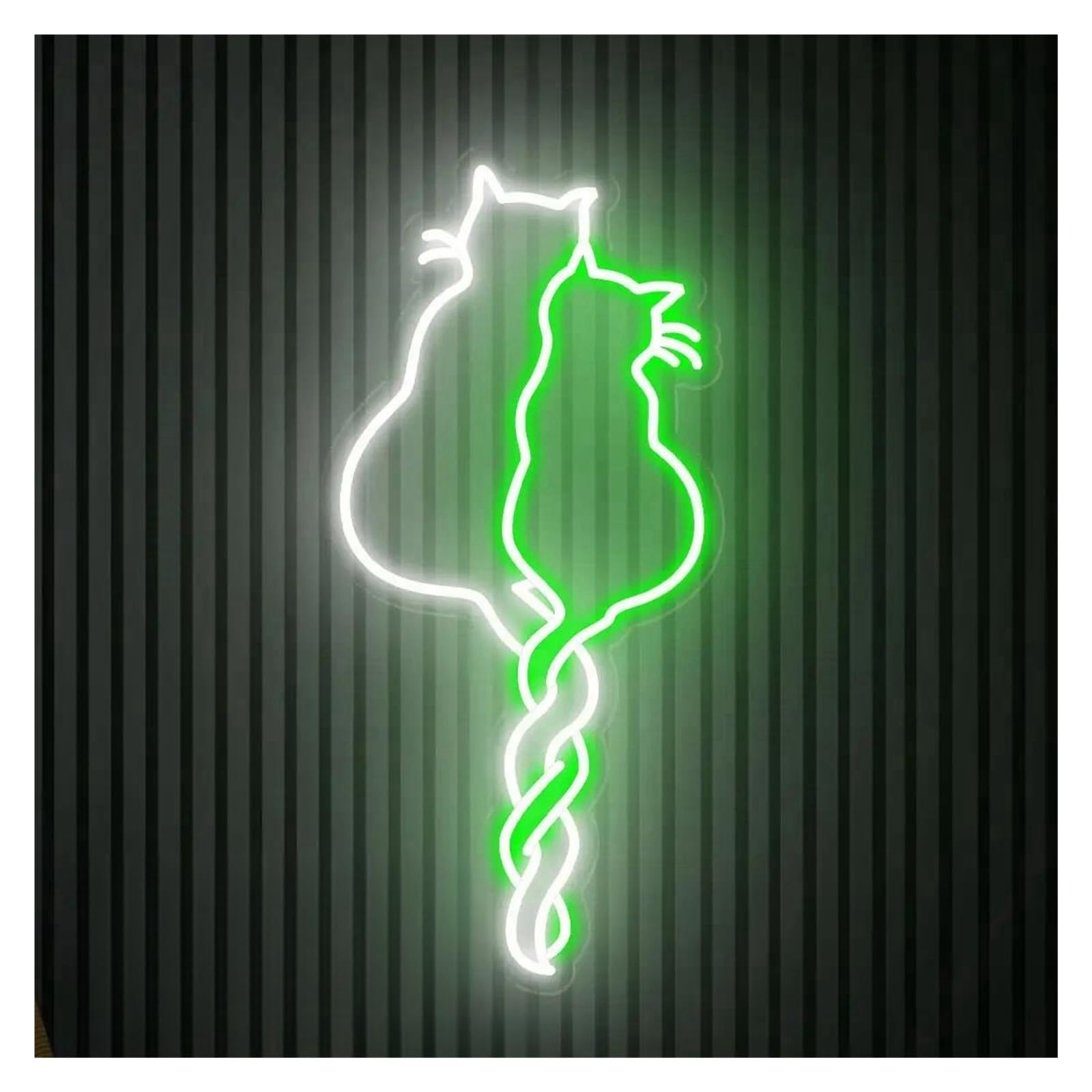 XENITE Néon Enseignes lumineuses Decor Panneau Néon LED Pour Chat Alimenté Par USB Pour Amoureux Des Chats Salle De Jeux Mariage Bébé Anniversaire Crèche Décoration Murale 40cmx20cm(C)