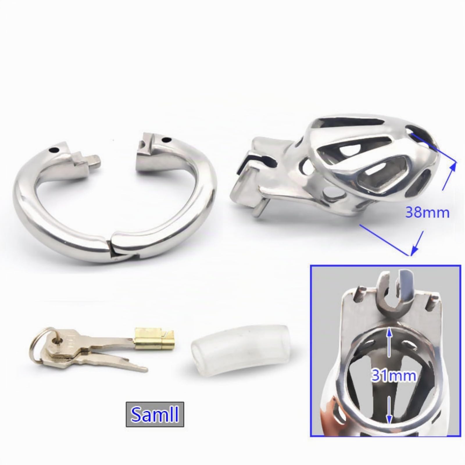 Cage d'exercice pour Homme en métal et en Acier Inoxydable A102(L) (43mm)