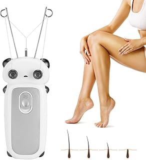 Máquina De Depilação Facial, Máquina De Depilação De Queixo Para Barbear Elétrico E Depilação Superior De Barbear E Máquina De Depilação (Preto E Branco)