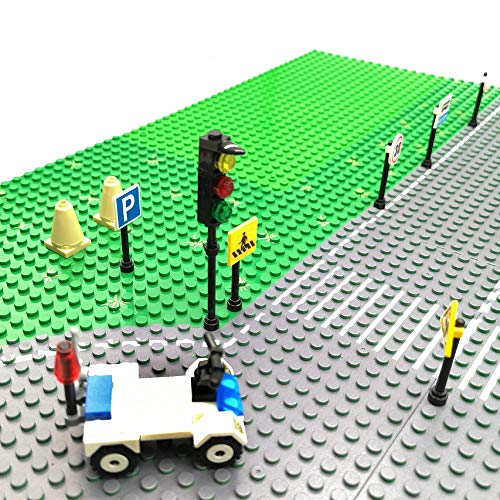 Traffic Light & Road Sign Play Set Build Bricks Toys, Living Toy Traffic Signs Building Block Toy For Boys Girls Kids 6+ Gifts #TOP5