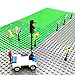Traffic Light & Road Sign Play Set Build Bricks Toys , Living Toy Traffic Signs for Kids Gifts Compatible with All Major Brands
