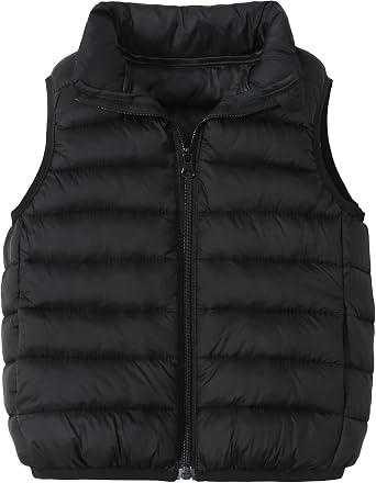 Happy Cherry Kids Boys Girls Lightweight Down Puffer Vest Sleeveless Windproof Packable Warm Winter Vest
