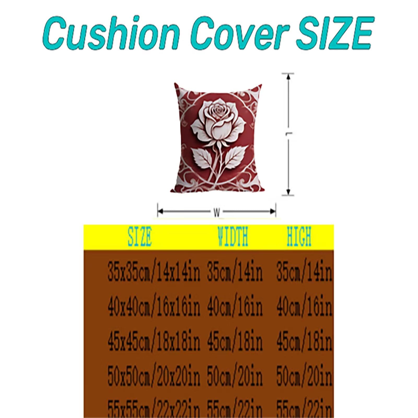 Flower Outdoor Kissenbezug 60x60cm Wasserdicht Kopfkissenbezug THDZ-1952