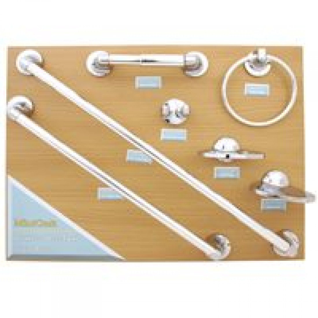WORLDWIDE SOURCING DB-2318K-BK Bath Hardware Display Kit, 4-Pack