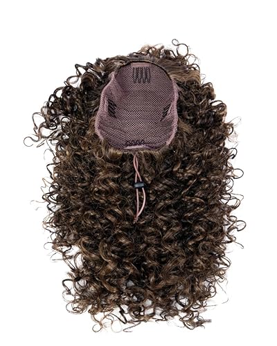 Miniatura 3 de Hairdo - Postizo de 16 pulgadas, rizado y ceñido, accesorio de bolsillo, R1, color negro