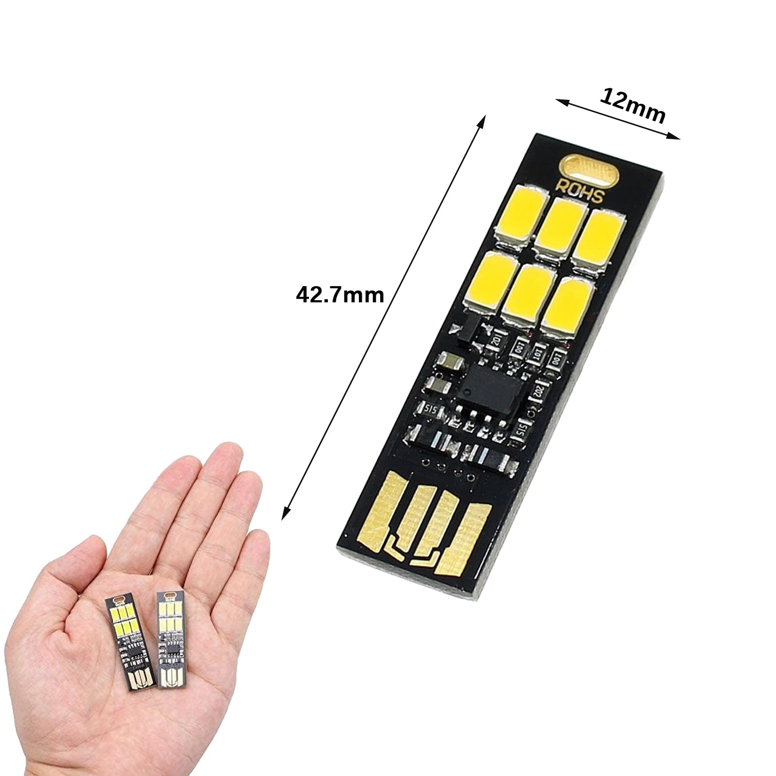 Cerioll Flexibele USB-lamp, 2 stuks led-USB-lamp voor computertoetsenbord, leeslamp, flexibele zwanenhals voor laptop en toetsenbord