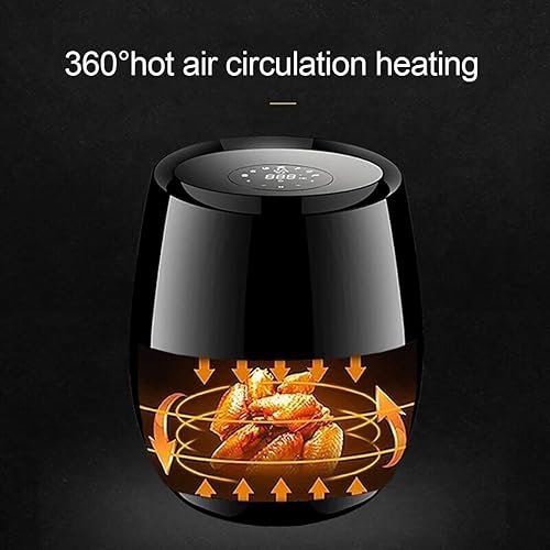Miniatura 5 de DDYYCX Horno freidora de aire freidora de aire de 55 cuartos de galón freidora eléctrica de aire caliente sin aceite con 7 preajustes