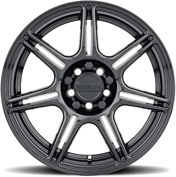 Raceline Wheels 148B Apex Gloss Black 20X8.5 5X120 +40mm 7 Spoke Aluminum Passenger Car Wheels, Replacement Car Rims