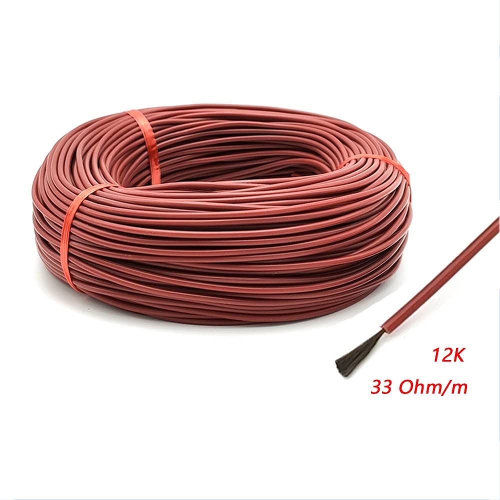 Odporny na wysokie temperatury elektryczny kabel grzejny z włókna węglowego 12K — efektywne przewodzenie ciepła(100m)