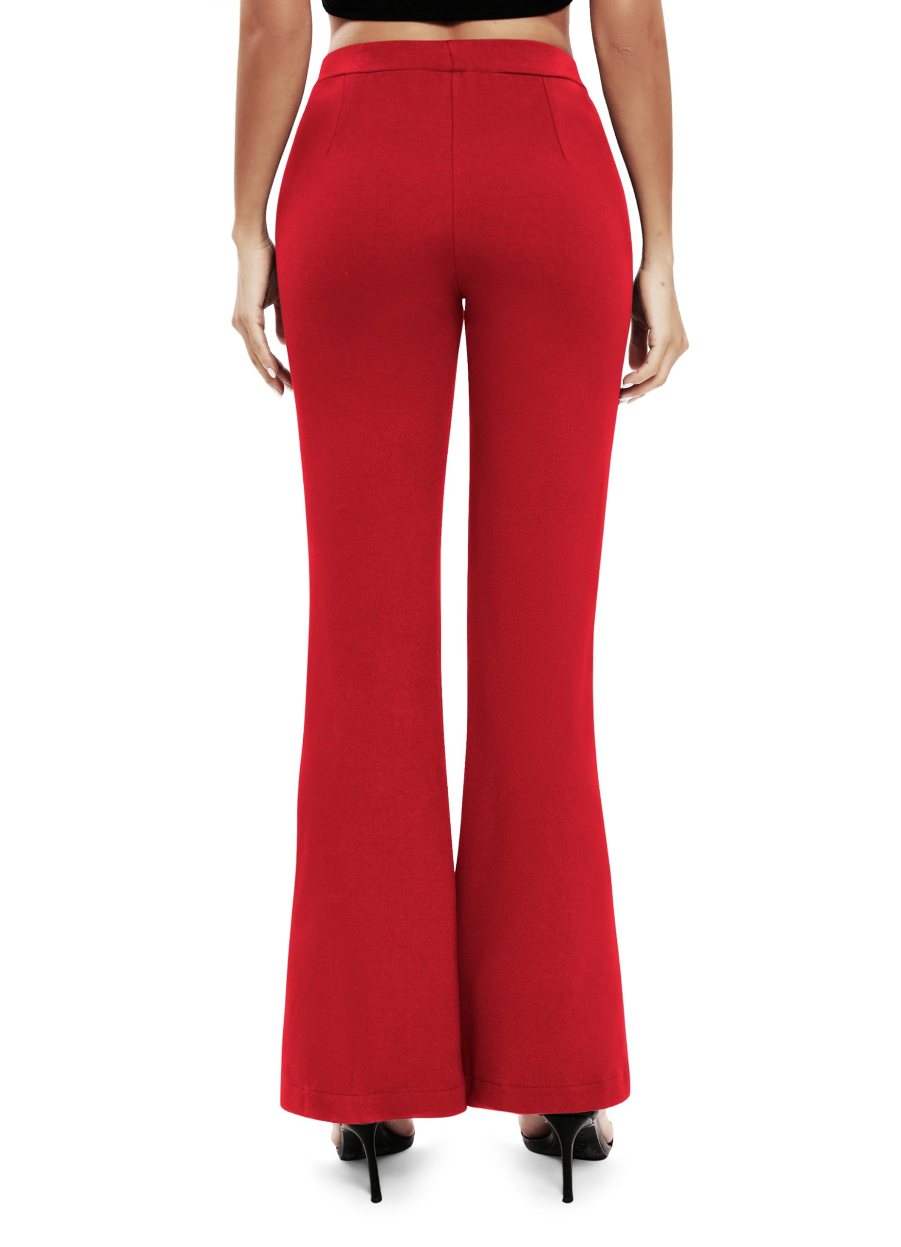 EXCHIC Pantalon de yoga décontracté pour femme - Taille haute élastique - Avec poches