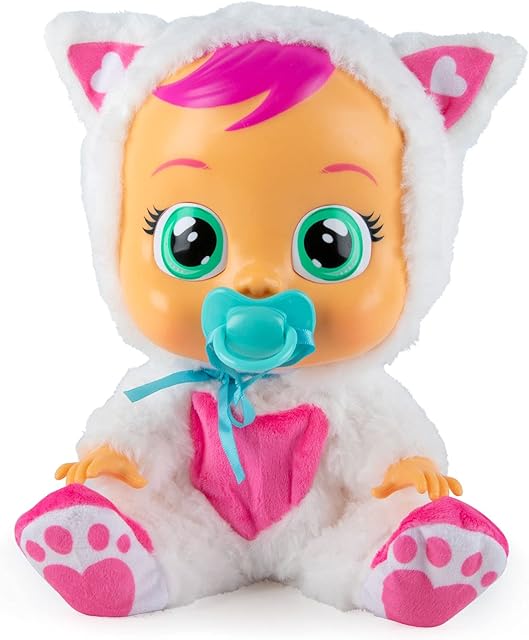 Cry Babies Daisy | Interactive Baby Doll Crying Real Tears with Pyjama - Toys & lifelike baby doll for kids +18 Months