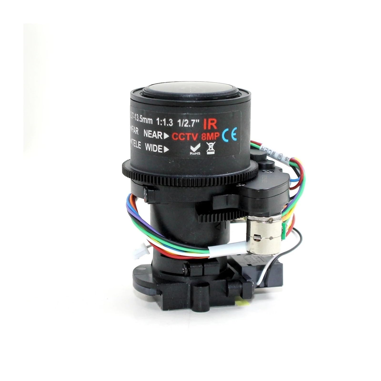 Obiettivo CCTV varifocale elettrico da 2 MP/5 MP/8 MP 2,7-13,5 mm F1,3, zoom con messa a fuoco automatica da 1/2,7" + attacco HD M14/D14 IR CUT for telecamera HD IP/AHD(5MP)