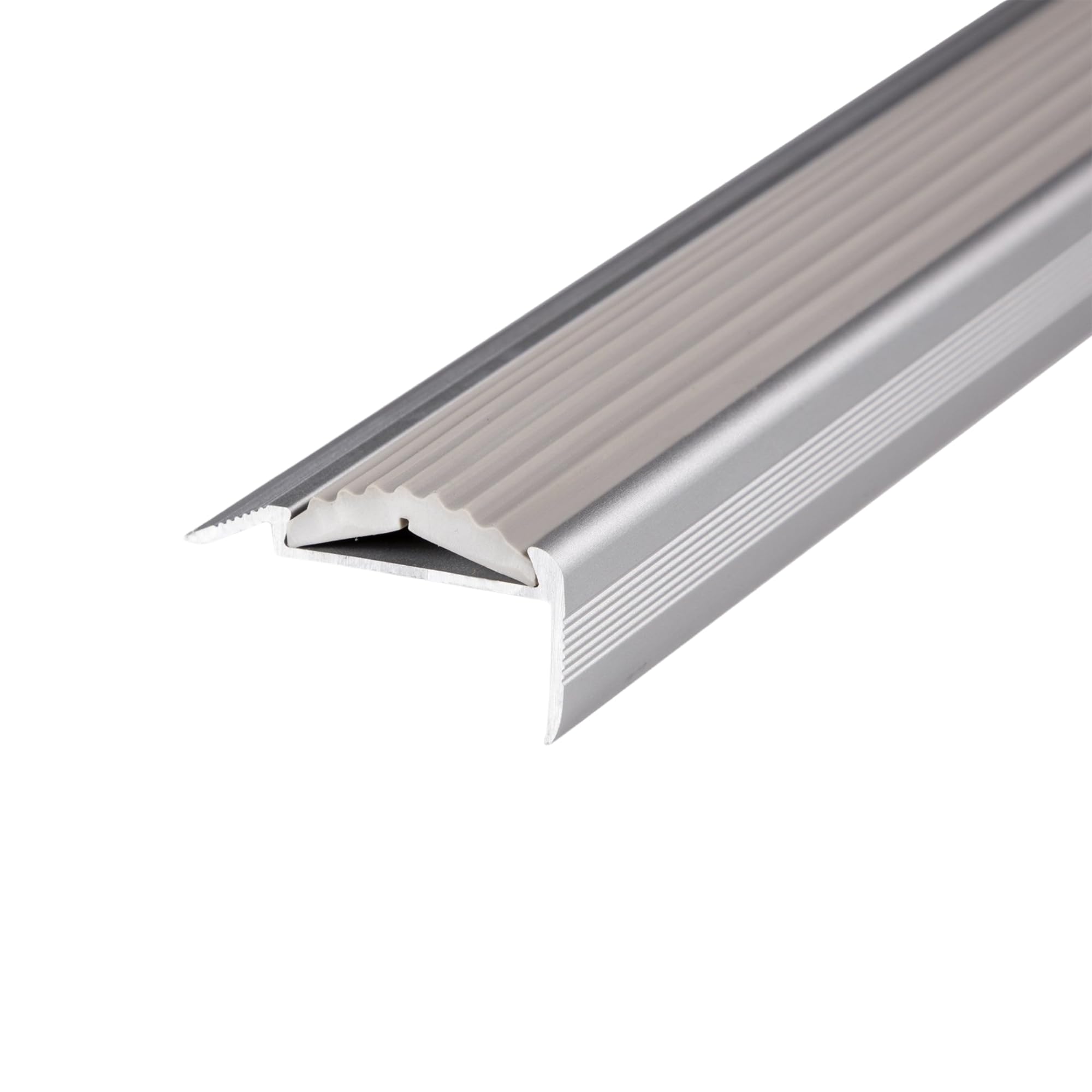 Floordirekt Treppenkantenprofil Alu - Bohren oder Kleben - Powergrip