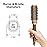Olivia Garden NanoThermic Ceramic + Ion Square Shaper Thermal Hair Brush - Not Electrical - Professional Blowout Brush for Normal to Thick Hair - 1.125-Diameter Barrel - NT-S30