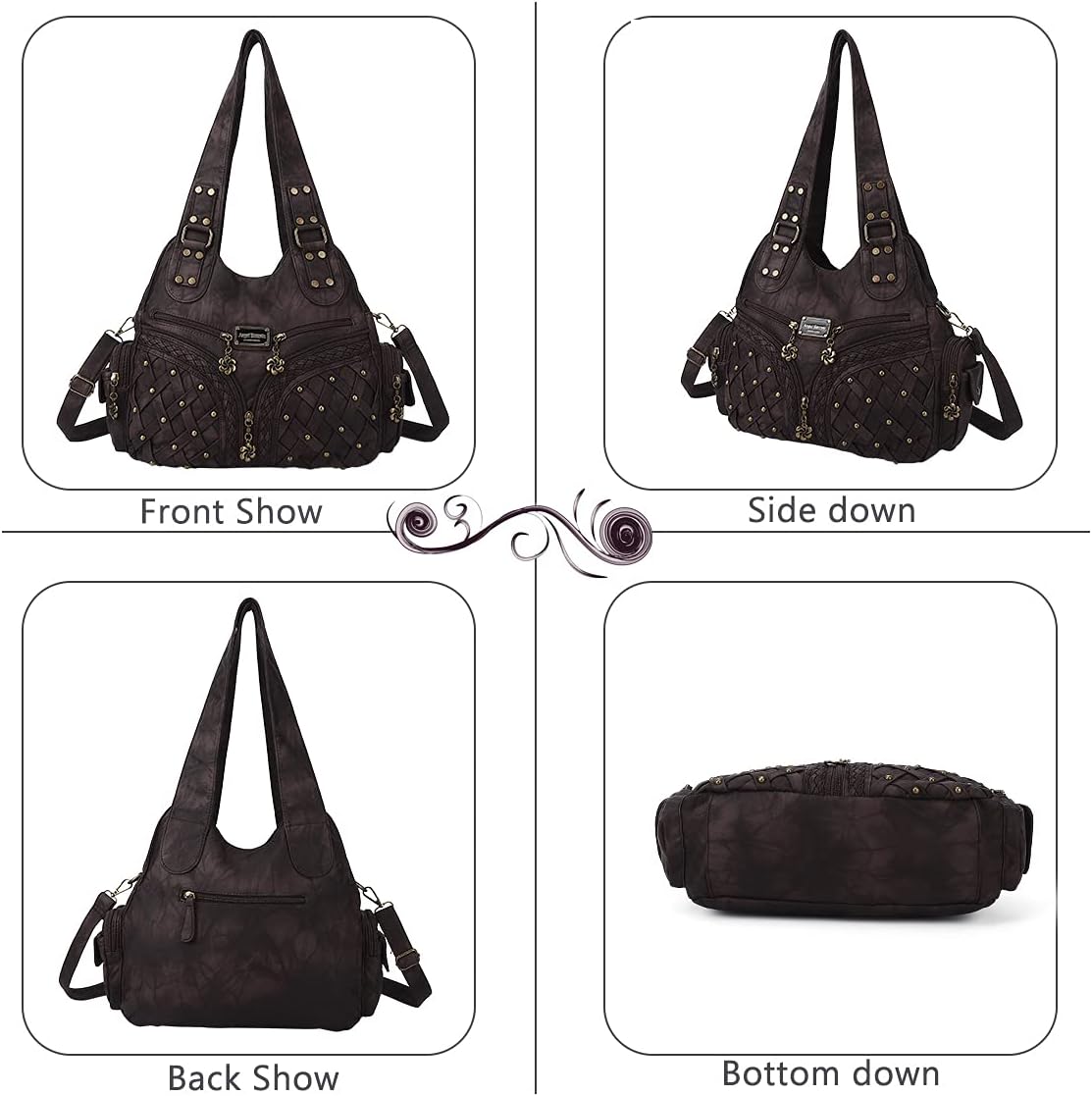 Angel Barcelo Purses for Women Large Shoulder Bag Soft Hobo Bags for Women - Image 3