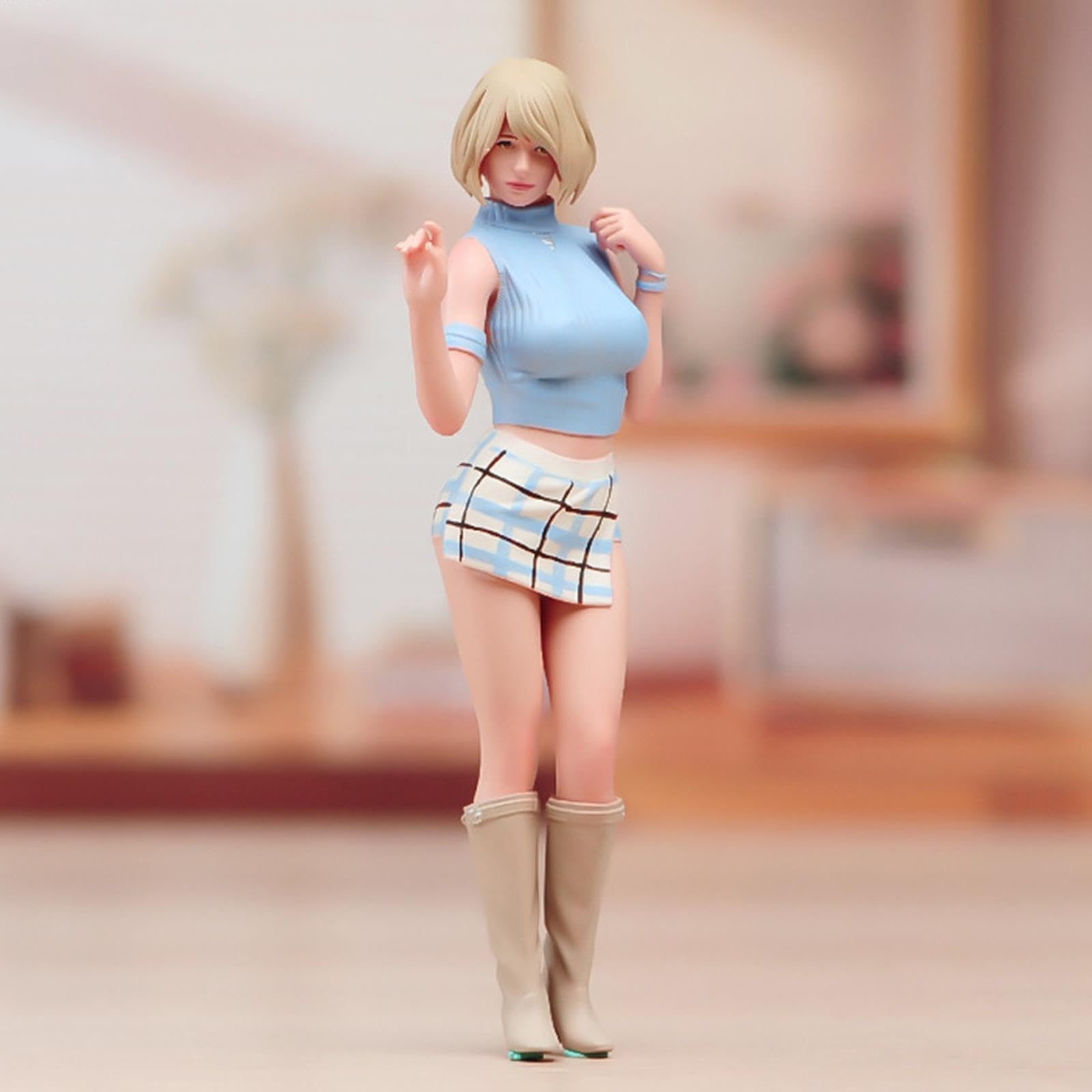 Amazon | Mqiklt スケール塗装済み少女フィギュア ミニチュアシーン