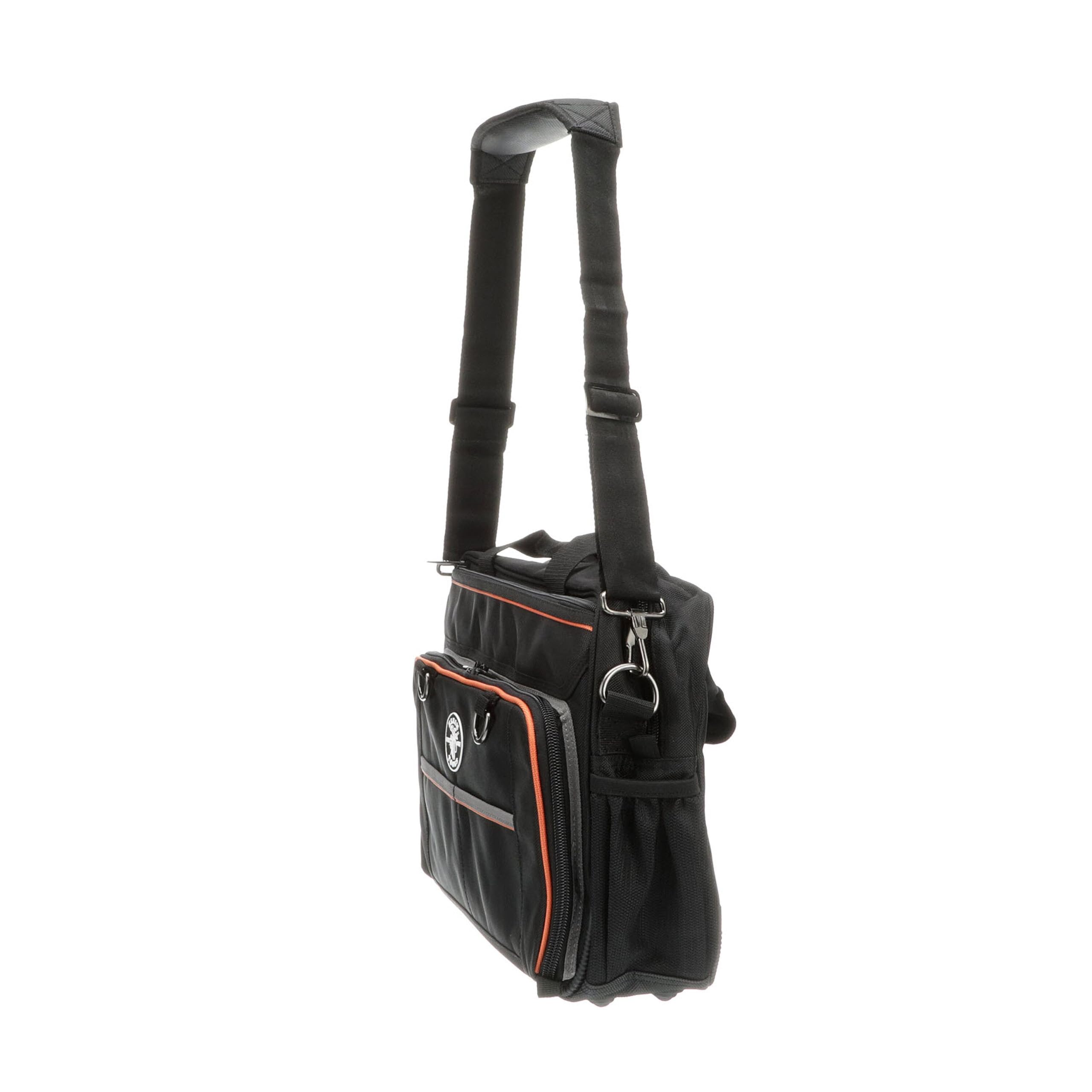 Torba na narzędzia, torba Tradesman Pro Tech z kieszenią na laptopa, czarno-pomarańczowa Klein Tools 55455M