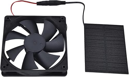Kit de ventilador de panel solar, ventilador de escape de panel solar de 5 V 3 W, 3000 rpm, kit de ventilador alimentado por energía solar, mini