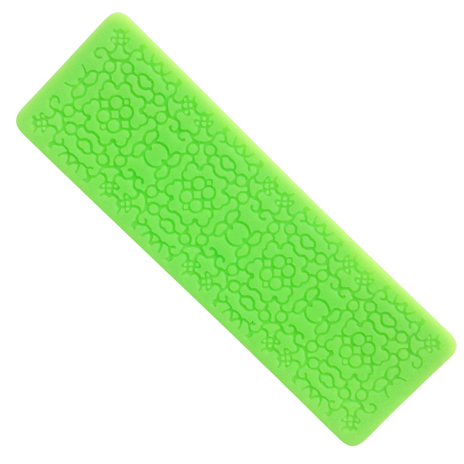 Mini Sugarcraft Cake Decoration Lace Border Fondant Gumpaste Icing Silicone Mold Mould Lace Shaped Cupcake Mat #259, 6 * 5.2 * 0.2cm