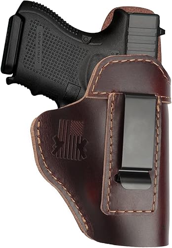 Genuine Top-Grain Leather Holster IWB for Glock17 19 43X fits Taurus G2C G3 G3C for M&P 9mm Shield fits Sig P365 P230 for LCPLC9SSecurity 9Max 9 disponible en Yaxa Peru