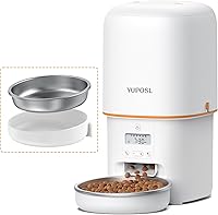 Vista 17 de Comedero automático para gatos, dispensador de comida para gatos de 2 litros, alimentador automático para mascotas con duración de batería de 180