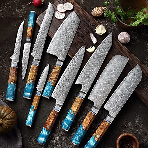 Set Cuchillos Cocina 9 Piezas Acero Inox Base miniatura 5