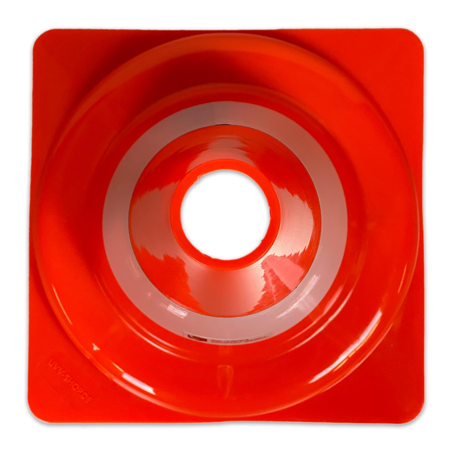 UvV Pylon 4 Stück Set zur Markierung für Slalom, Tore, Haushalt oder Spiel 30 cm Höhe aus PVC Kunststoff orange (30 cm Pylon)