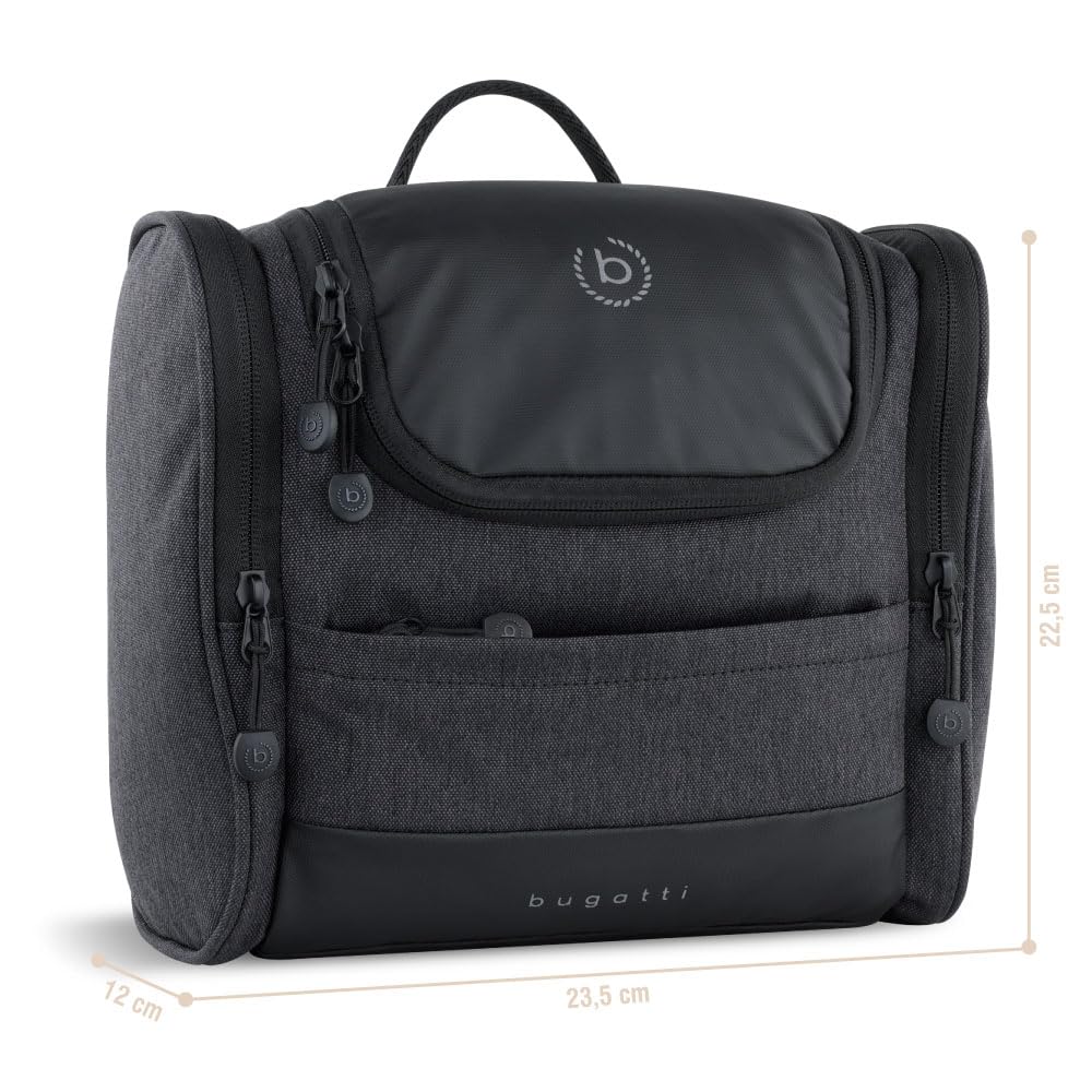 bugatti Universum Toilettas S – Do zawieszenia, unisex – Czarny