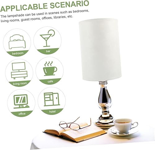 Miniatura 9 de Lámpara de mesa con patrón de mármol, pantalla decorativa moderna para bombillas, elegante diseño de tambor para lámparas de acento, iluminación